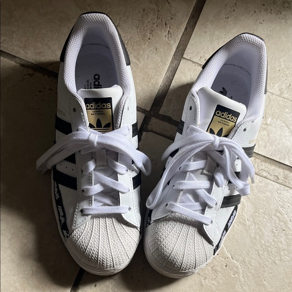 adidas Other - Adidas Kids White and Black Shell Toe Sneakers